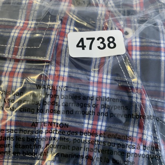 VTG OshKosh Overalls Toddler‎ 18 Months Blue Red Plaid Shortalls Cotton Pockets - Picture 13 of 13